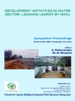 Proceedings - Role of NGOs in water